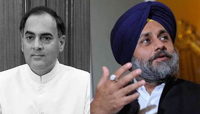 'राजीव गांधींचा भारतरत्न काढून घ्या'; सुखबीरसिंग बादल यांची मागणी