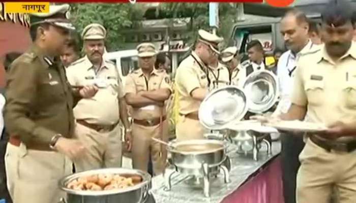 NAGPUR 10 RS LUNCH PLATE ONLY FOR ON DUTY POLICE