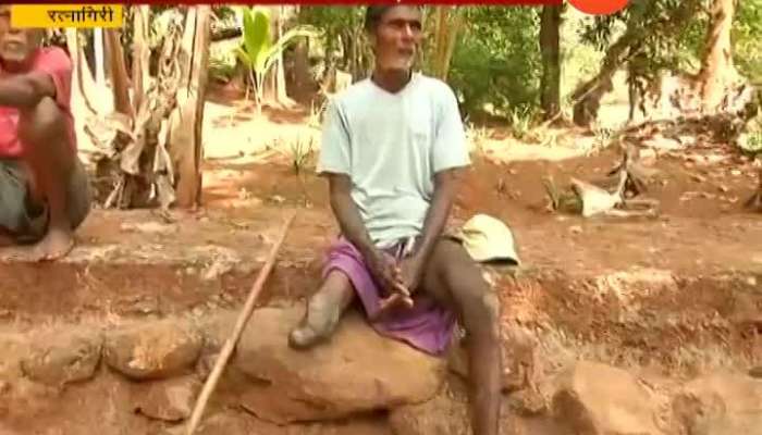 Ratnagiri handicapped shripat climbing a tree