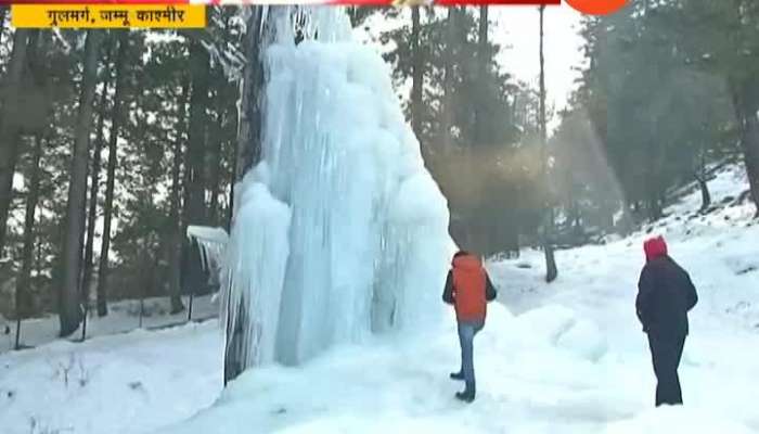 Jammu Kashmir Gulmarg Temperature Drops As Trees Frozen