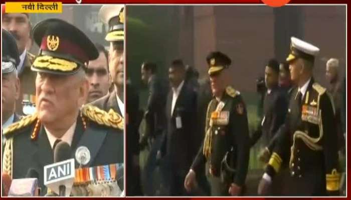 New Delhi General Bipin Rawat Takes Charge Of CDS