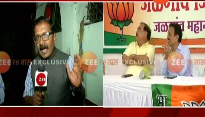 Jalgaon ZP Election : Eknath Khadse and Girish Mahajan together