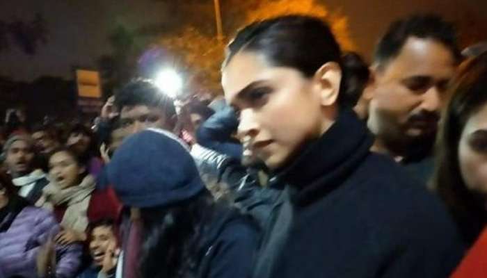 दीपिका पदुकोण 'जेएनयू'त विद्यार्थ्यांच्या भेटीला