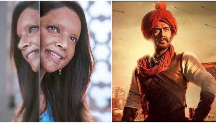 Box Office Collection : 'छपाक'ला मागे टाकत पुढे गेला 'तान्हाजी'