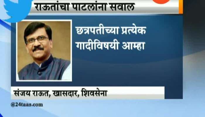 Mumbai Shivsena MP Sanjay Raut Tweet On Chandrakant Patil