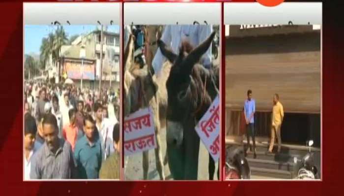  Satara Udayanraje Bhosale Supporter Protest Against Sanjay Raut Remarks
