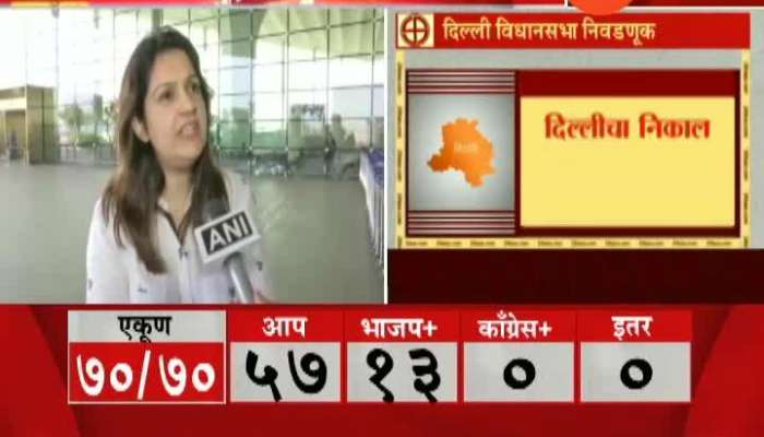  Shiv Sena Priyanka Chaturvedi On Delhi Election Result