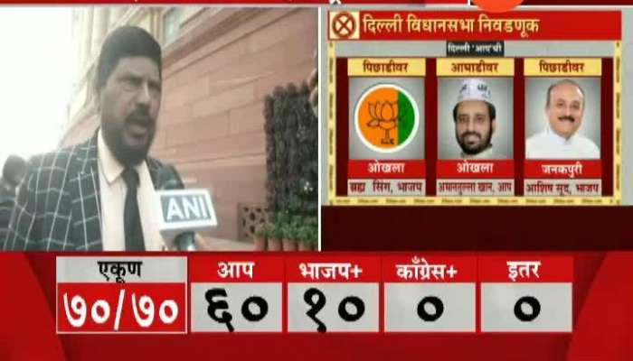 Union Cabinet Minister Ramdas Athwale On Delhi Election Result