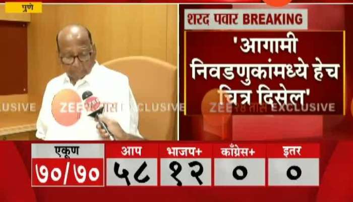 NCP Leader Sharad Pawar On Delhi Election Result