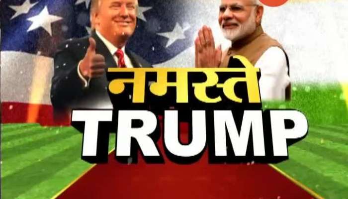 Ahmedabad PM Narendra Modi Hugs US President Donald Trump