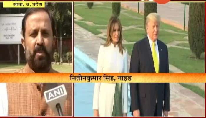 Agra Nitinkumar Sinh Guide On Donald Trump Visit Taj Mahal