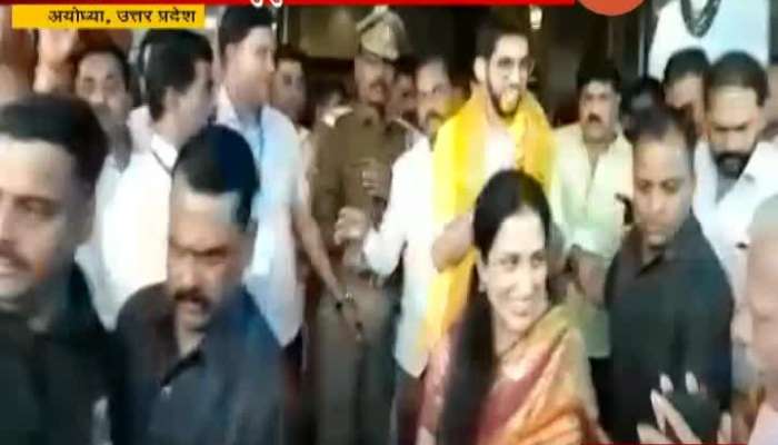 CM Uddhav Thackeray With Family And Other Leaders Visit Ayodhya