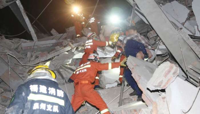 धक्कादायक... चीनमध्ये कोरोनाग्रस्त रुग्णांची इमारत कोसळली