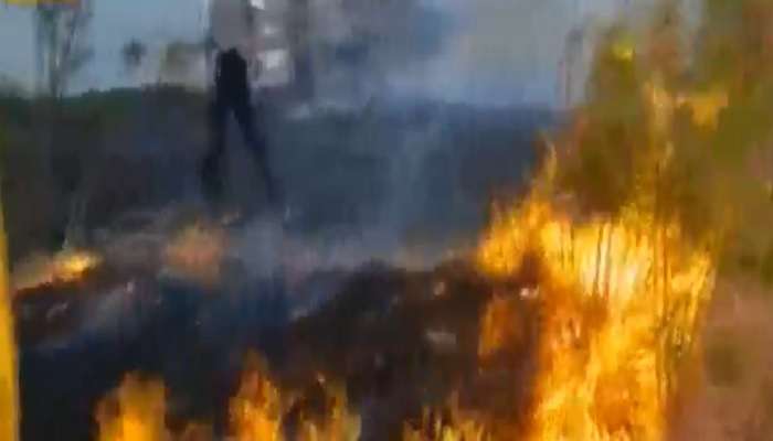 पुण्याच्या कात्रज घाटात वणवा; वणवा विझविण्यासाठी अभिनेत्याची धाव