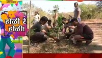 औरंगाबाद | झाडांसोबत तरूणाईची आगळीवेगळी धुळवड