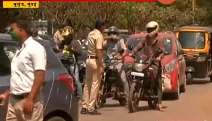 Mumbai Mulund Unecessary Traffic Jam At Toll Naka After Order Of Jamav Bandhi