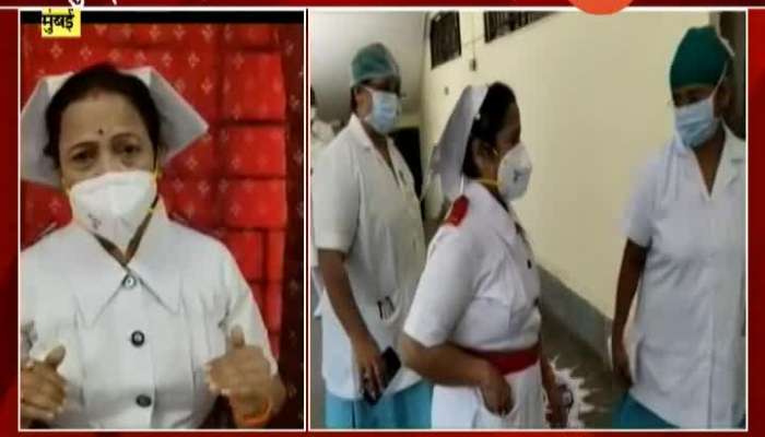 Mumbai Mayor Kishori Pedhnekar Visited Nair Hospital As Nurse