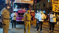 कल्याण-पूर्व मधून मजुरांना घेऊन पहिल्या ५ बसेस तेलंगणासाठी रवाना