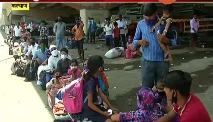 Kalyan Migrant Workers Problem And Eagerly Waiting For ST Bus To Go Home