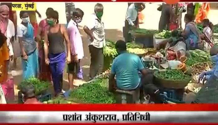 Mumbai,Parel No Social Distance Follow On Vegtables Market Ground