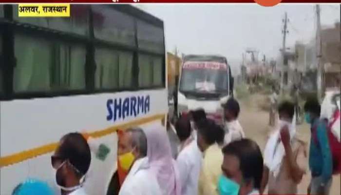 Rajasthan Alwar Congress Government Send Migrant Workers From 500 Buses