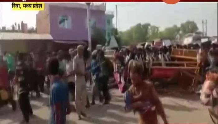 Madhya Pradesh Reva Migrant Workers Became Agressive To Enter Uttar Pradesh