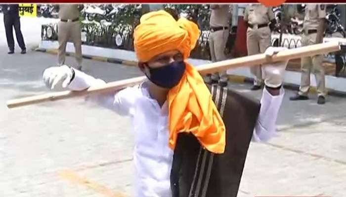 Mumbai BJP Leader Gopichand Padalkar In Dhangar Dress In Vidhan Bhavan