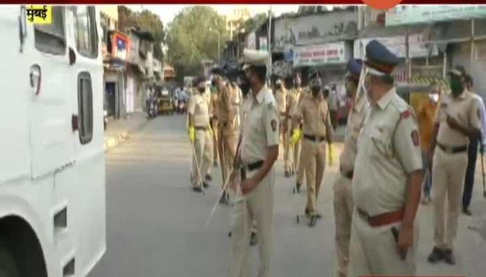 Mumbai Bhandup SRPF Long March To Help Police In Lockdown