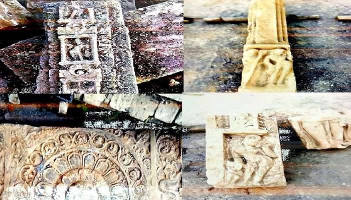 राममंदिर बांधकाम । अयोध्येत प्राचीन शिल्प आणि एक शिवलिंग सापडले
