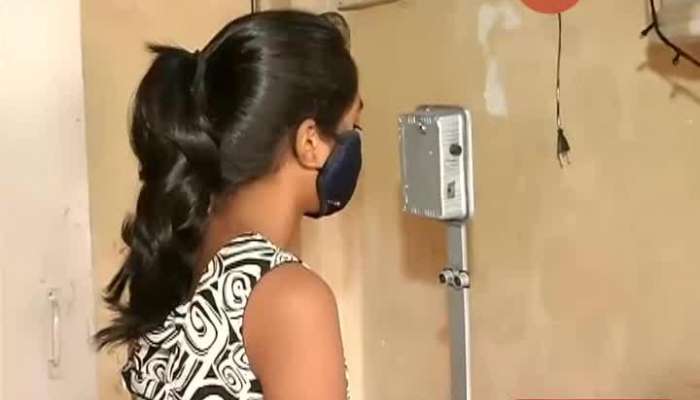 Mumbai,Worli,Bdd Chawl Arvind Bhosle Make Temperature Check Machine At Home