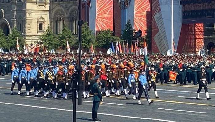 रशियाच्या विजय दिनाच्या परेडमध्ये भारतीय सैन्याचा सहभाग 