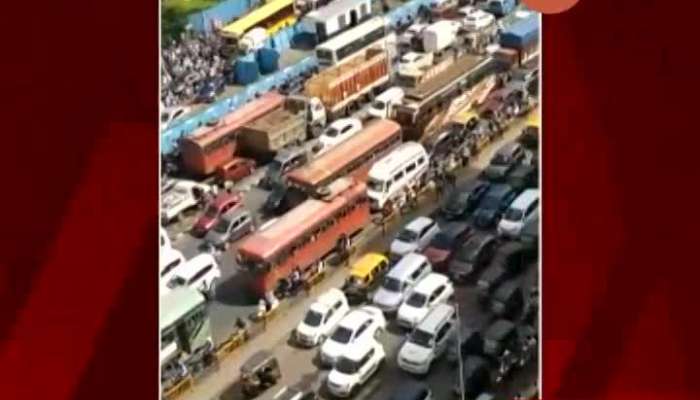 Mumbai Western And Eastern Highway Traffic Jam As Mumbai Police Seized Vehicals