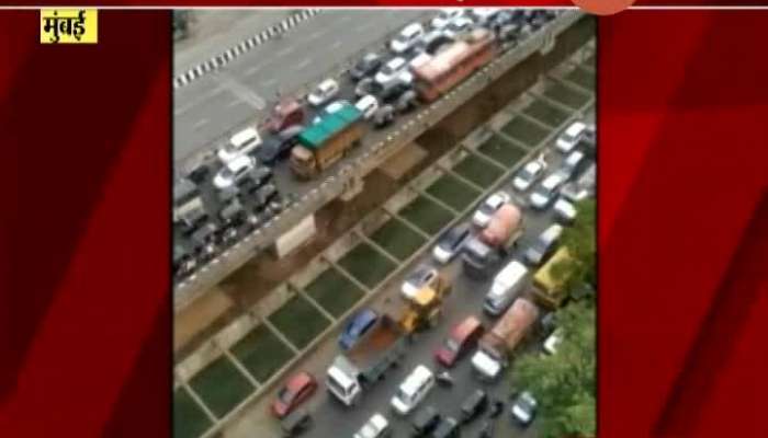 Mumbai Western And Eastern Highway Traffic Jam As Police Seized Vehicals From People Moving Idle