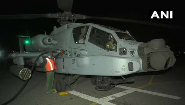 गलवान सीमा वाद : भारताकडून सीमेवर रात्रीचे लक्ष ठेवण्यासाठी अपाचे हेलिकॉप्टर तैनात