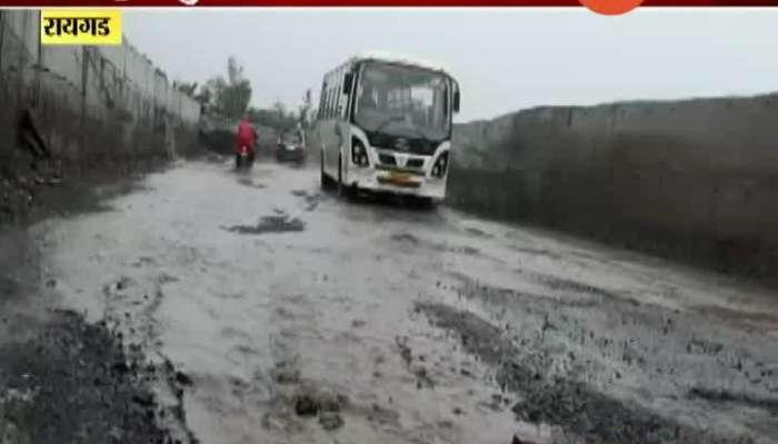  Mumbai Goa Highway Full Of Potholes In Raigad