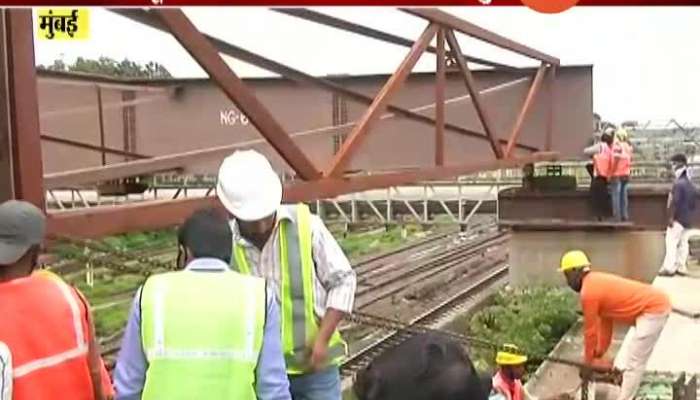 Mumbai Work Begins On Laying Girders On The Hancock Bridge