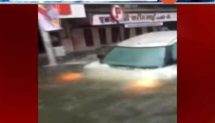 Mumbai Water Logging Vehicals Floating In Heavy Rainfall