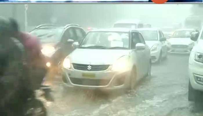  Mumbai Water Logging From Heavy Rain With Strong Winds