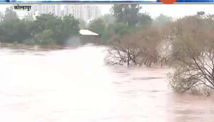  Kolhapur Panchganga River Flowing Above Danger Mark As 102 Small Dams Under Water