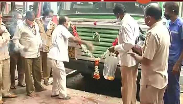 Maharashtra ST Bus Employees Celebrate Re Begning Of Lal Pari