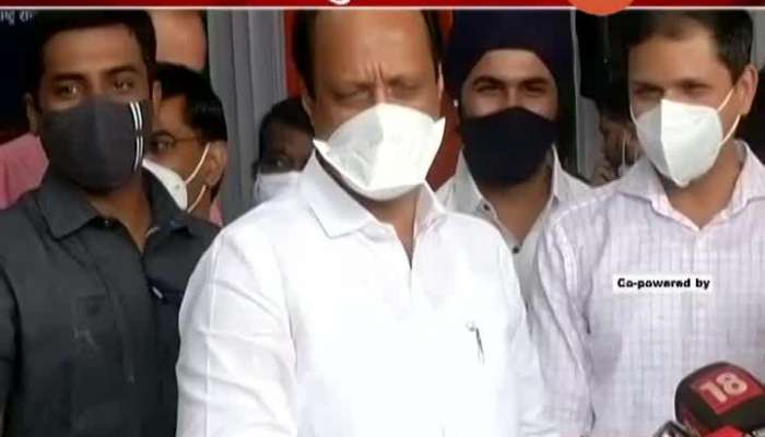  NCP Leader Ajit Pawar Awerness About Social Distancing,Sanitizers 