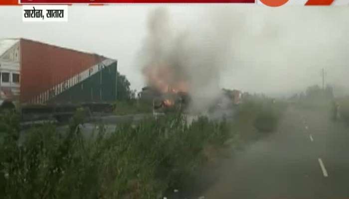  Satara,Sarola Truck Burn