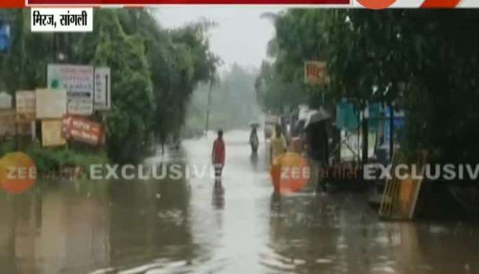 Eastern Part Of Miraj Was Cut Due To Heavy Rains