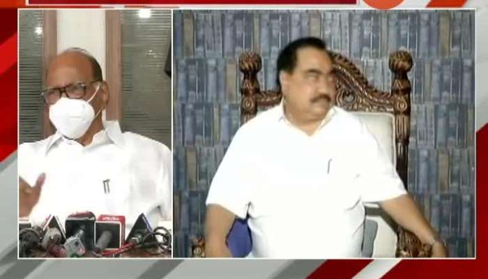 NCP Chief Sharad Pawar On Governor And Eknath Khadse