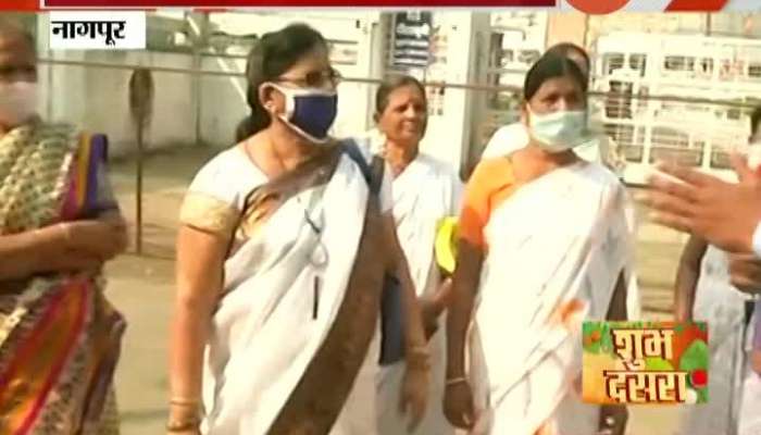 Nagpur Devotee Taking Darshan Of Diksha Bhoomi