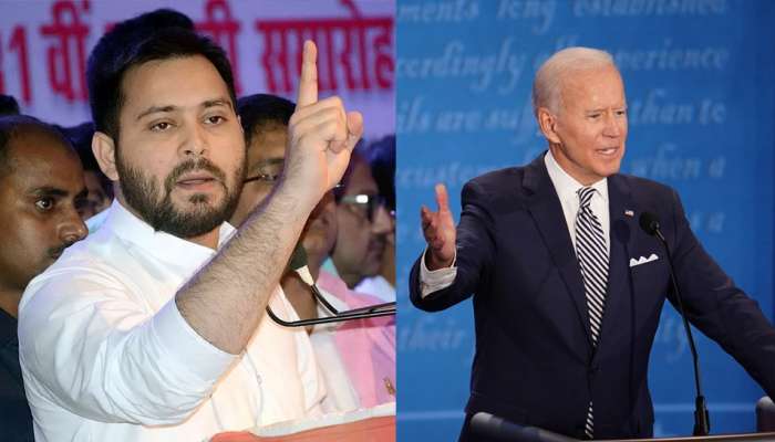 Bihar Election Results 2020 : शिवसेनेकडून Biden यांच्याशी तेजस्वींची तुलना; असा असेल निकाल