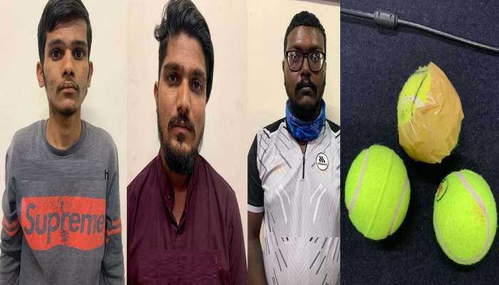 बॉलमधून गांजा पोहोचण्याचा प्रयत्न, कोल्हापुरात तिघांना अटक 