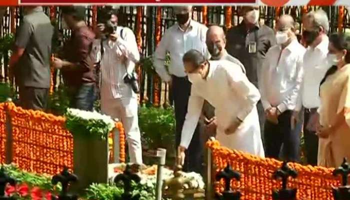 Mumbai,Shivaji Park CM Uddhav Thackeray Reach At Bala Saheb Thackeray Memorial