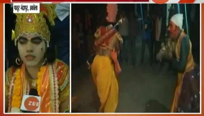 Akola Traditional Ramayans Bharat Bhet Scene Created In Nandapur
