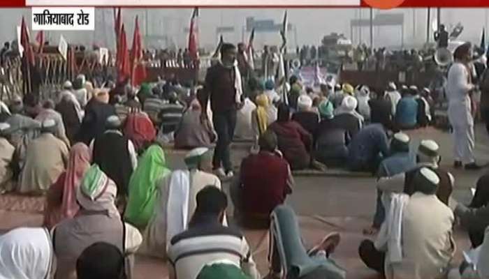 Gaziabad Delhi Highway Closed By Farmers protest